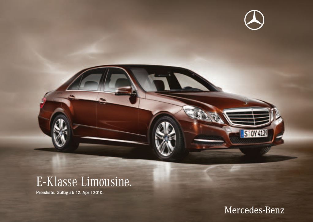 Mercedes E Klasse Preislisten BR212 