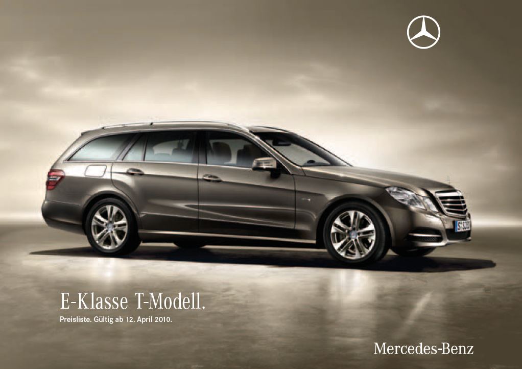 Mercedes E Klasse Preislisten BR212 