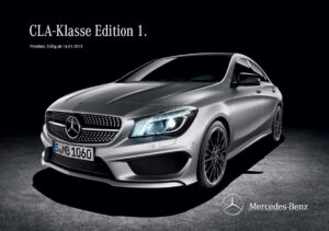 Screenshot der Mercedes pdf Preisliste BR117 CLA-Klasse vom Januar 2013