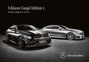 Screenshot der Mercedes pdf Preisliste BR217 S-Klasse vom April 2014