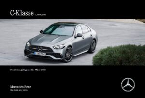 Screenshot der Mercedes pdf Preisliste BR206 C-Klasse vom März 2021