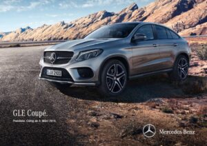 Screenshot der Mercedes pdf Preisliste BR292 GLE Coupe vom März 2015