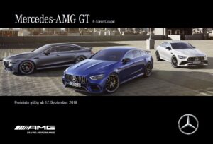 Screenshot der Mercedes pdf Preisliste BR290 AMG-GT 4T September 2018